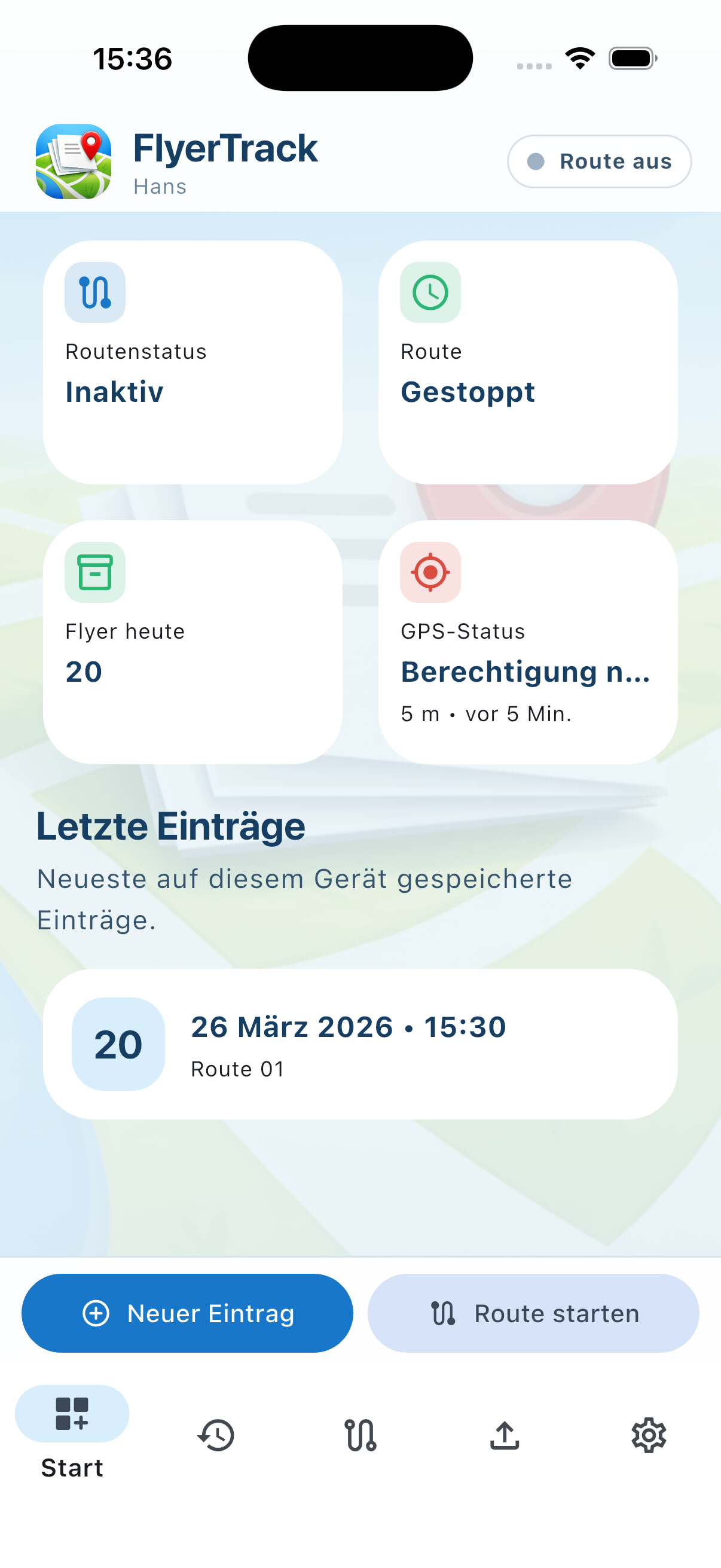 Dashboard-Übersicht