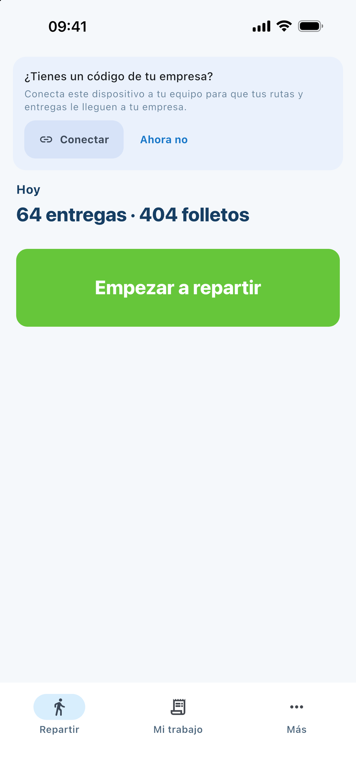 Empieza con un toque