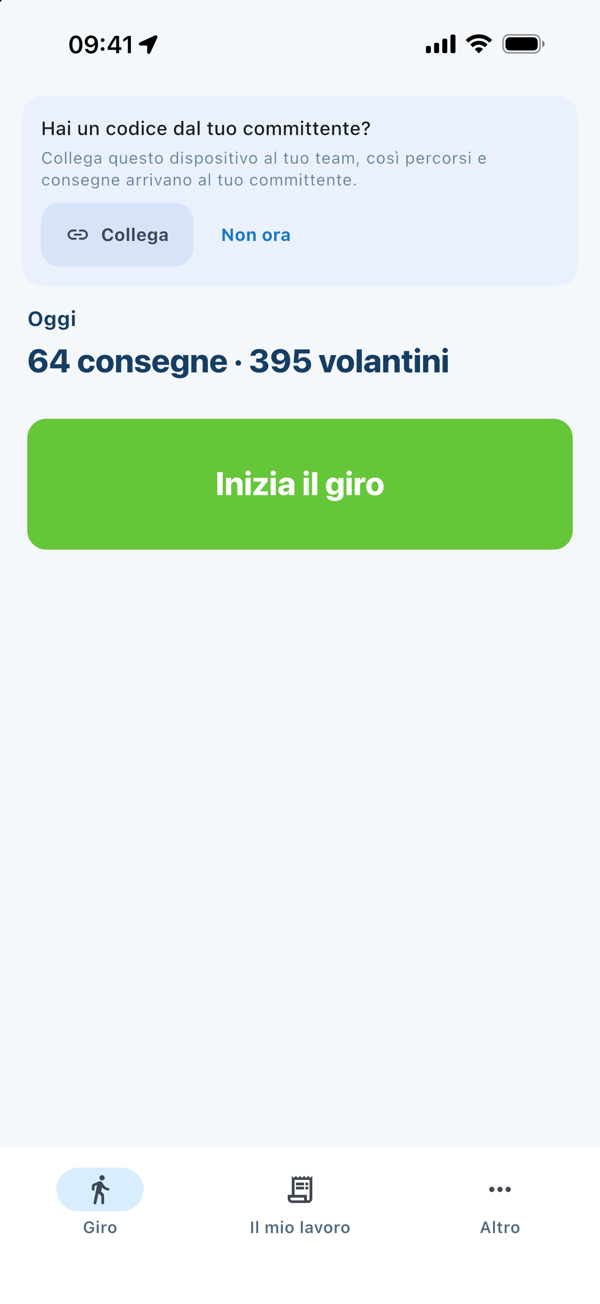 Si parte con un tocco